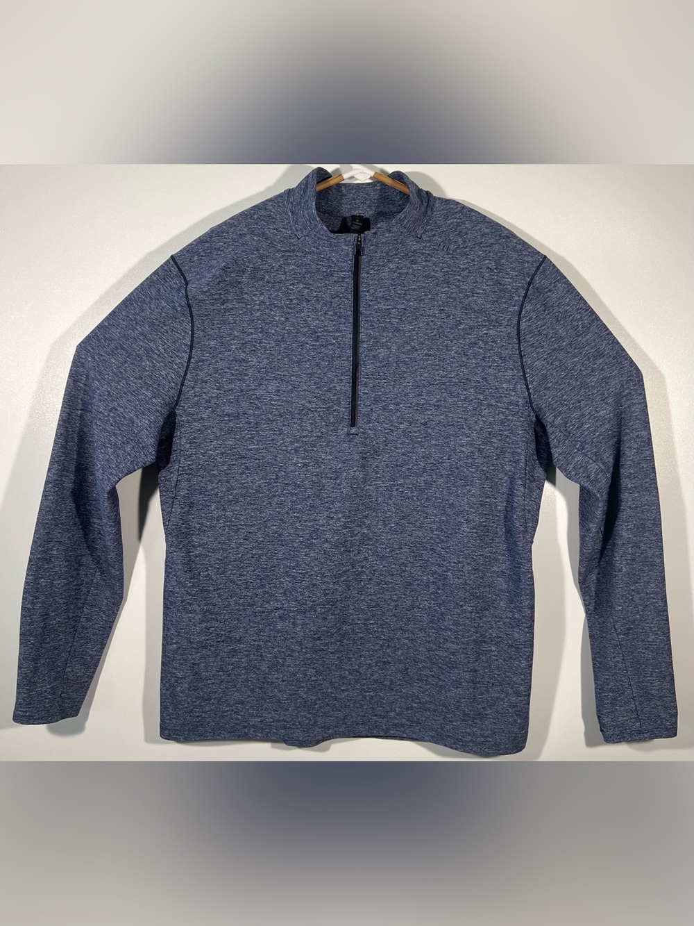Lululemon Surge Warm 1/2 Zip Active Pullover LM3AN8S Heather Blue Sz XL Men’s